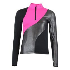 Damska koszulka z długim rękawem na zamek Peak Mountain Aramis. Niebieskie t-shirty damskie Peak Mountain, xl, bez wzorów, z materiału, bez kołnierzyka. Za 147.50 zł.