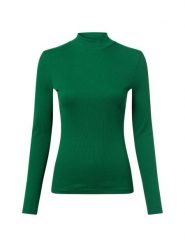 Marie Lund Damska koszulka z długim rękawem Kobiety Bawełna zielony jednolity, S. Zielone t-shirty damskie Marie Lund, s, bez wzorów, z bawełny, bez kołnierzyka. Za 149.95 zł.