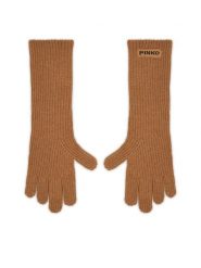 PINKO Rękawiczki Damskie PINKO-Grecia 105997 A2Z4 Brązowy. Brązowe rękawiczki damskie Pinko, bez wzorów, z dzianiny. Za 389.99 zł.