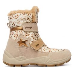 Śniegowce Primigi. Brązowe śniegowce dziewczęce Primigi, z gore-texu, bez zapięcia. Za 439.99 zł.