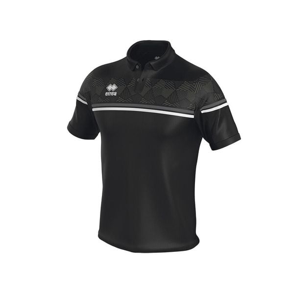 Polo Errea Dominic Polo Mc Ad 07780 Czarny Przód Biały Dorośli. Czarne koszulki polo męskie ERREA, m, bez wzorów, bez kołnierzyka, bez ramiączek. Za 210.60 zł.