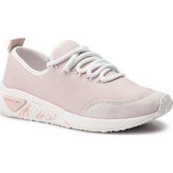 Sneakersy DIESEL - S-Kb Lc W Y01926-PR090 T4090 Cream Tan. Czerwone półbuty damskie Diesel, bez wzorów, z materiału, bez obcasa, na płaskiej podeszwie, bez zapięcia. W wyprzedaży za 399.00 zł.