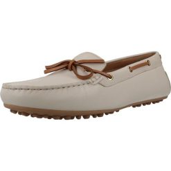 Buty GEOX D KALISTENA Beżowy. Brązowe obuwie sportowe damskie Geox, bez wzorów, ze skóry, na fitness i siłownię. Za 381.99 zł.