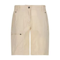 Bermudy z elastanu damskie CMP Stretch. Białe szorty damskie CMP, m, bez wzorów, z elastanu, klasyczne. Za 220.35 zł.