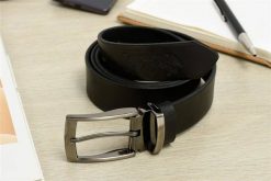 Pasek skórzany męski do spodni szeroki czarny Beltimore A75 : Kolory - czarny, Rozmiar pasków - r.100-115 cm. Czarne paski damskie bez wzorów. Za 84.60 zł.