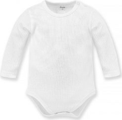 PINOKIO body z długim rękawem białe niemowlęce wyprawka Pinokio Lovely Day 86. Białe body niemowlęce Pinokio, bez wzorów, bez ramiączek. Za 39.90 zł.