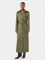 Bardot Trencz Kira 57053JB4 Khaki Regular Fit. Brązowe płaszcze damskie Bardot, bez wzorów, z syntetyku, bez kaptura. Za 969.99 zł.