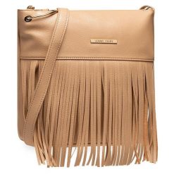 Torebka Jenny Fairy. Brązowe listonoszki damskie Jenny Fairy, bez wzorów, bez dodatków. Za 39.99 zł.