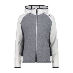 Damska kurtka z kapturem CMP. Białe kurtki sportowe damskie CMP, bez wzorów, z kapturem, trekkingowe. Za 356.00 zł.