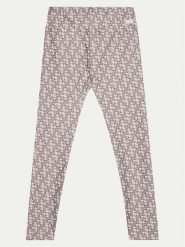 Guess Legginsy J5RB03 MC01P Beżowy Slim Fit. Brązowe legginsy dla dziewczynek Guess, z aplikacjami, z syntetyku. Za 119.99 zł.