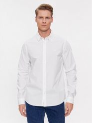 Calvin Klein Jeans Koszula J30J324614 Biały Slim Fit. Białe koszule męskie Calvin Klein Jeans, l, bez wzorów, z bawełny, bez kołnierzyka, bez ramiączek. Za 219.99 zł.