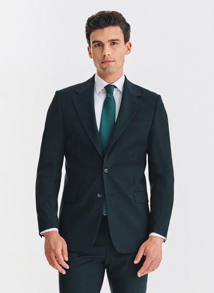 PAKO LORENTE - Wełniana zielona marynarka garniturowa. Zielone marynarki męskie Pako Lorente, bez wzorów, z wełny, biznesowe. Za 1,699.99 zł.