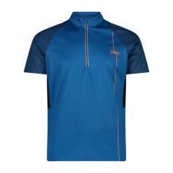 Koszulka męska turystyczna CMP 35N6847. Niebieskie koszulki sportowe męskie CMP, l, bez wzorów, z materiału, bez kołnierzyka, bez ramiączek, na fitness i siłownię. Za 124.99 zł.