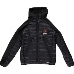 Kurtka przejściowa "Aube" w kolorze czarnym. Czarne kurtki i płaszcze dla chłopców Geographical Norway Kids & Women, z aplikacjami. W wyprzedaży za 226.95 zł.