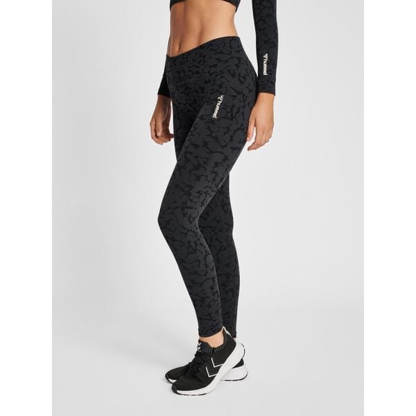 Damskie bezszwowe legginsy mid-rise Hummel Mt Pi. Czarne legginsy damskie Hummel, bez wzorów, na jogę i pilates. Za 148.50 zł.