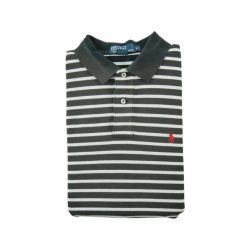 Second life - Męska koszulka polo z krótkim rękawem szara - Stan dobry. Szare koszulki polo męskie Ralph Lauren, l, bez wzorów, klasyczne, bez ramiączek. Za 42.56 zł.