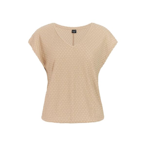 Koszulka damska Protest Nele. Brązowe t-shirty damskie Protest, l, bez wzorów, z materiału, eleganckie, bez kołnierzyka. Za 212.50 zł.