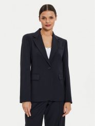 Weekend Max Mara Marynarka Lamine 2425046051 Granatowy Standard Fit. Niebieskie żakiety damskie Weekend Max Mara, bez wzorów, z wełny. Za 889.99 zł.