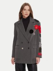 LOLA CASADEMUNT Marynarka LF2502015 Szary Oversize. Szare żakiety damskie LOLA CASADEMUNT, m, bez wzorów, z syntetyku. Za 1,099.00 zł.