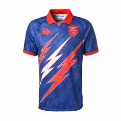 Koszulka Wyjazdowa Stade Français 2025. Czerwone koszulki polo męskie Kappa, m, bez wzorów, z elastanu, vintage, bez ramiączek. Za 449.15 zł.