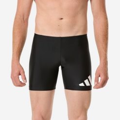 Spodenki pływackie Mid-Jammer męskie ADIDAS. Czarne kąpielówki męskie Adidas, m, bez wzorów, z elastanu, długie, na fitness i siłownię. Za 129.99 zł.
