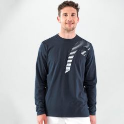 Koszulka z długim rękawem męska CLUB 21 CLIFF. Niebieskie bluzy męskie Head, m, bez wzorów, z bawełny, bez kaptura. Za 283.00 zł.