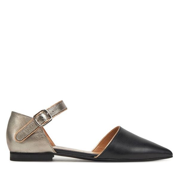 Półbuty Fly London. Czarne półbuty damskie Fly London, bez wzorów, bez obcasa, na płaskiej podeszwie, bez zapięcia. Za 339.99 zł.