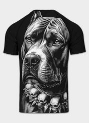 Męska Koszulka szybkoschnąca PITBULL techniczna z nadrukiem Mesh JIU JITSU. Czarne koszulki sportowe męskie PITBULL, m, bez wzorów, z elastanu, bez kołnierzyka, bez ramiączek, na fitness i siłownię. Za 159.00 zł.
