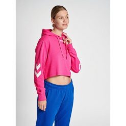 Damska bluza z kapturem crop Hummel Legacy. Czerwone bluzy sportowe damskie Hummel, xs, bez wzorów, z kapturem, do piłki ręcznej. Za 170.00 zł.