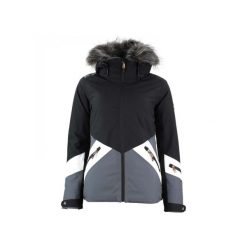 Damska kurtka narciarska Peak Mountain Anita. Czarne kurtki snowboardowe damskie Peak Mountain, bez wzorów, bez kaptura, narciarskie. Za 841.90 zł.