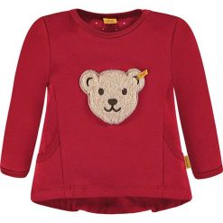 Bluza w kolorze czerwonym. Czerwone bluzy dla dziewczynek marki Steiff, z aplikacjami. W wyprzedaży za 75.95 zł.
