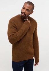 Męski Sweter Mustang Style Emil C Henley Rubber 1014118 3161. Swetry przez głowę męskie Mustang, m, bez wzorów, bez kołnierzyka. Za 149.99 zł.