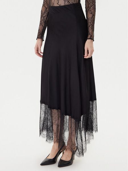 TWINSET Spódnica midi 252LL2TCC Czarny Regular Fit. Czarne spódnice damskie Twinset, xxl, bez wzorów, z wiskozy, midi. Za 1,009.00 zł.