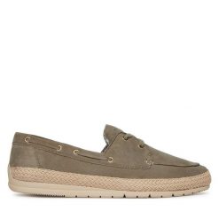 Espadryle Tamaris. Brązowe espadryle damskie Tamaris, bez wzorów, bez obcasa, bez zapięcia. Za 249.99 zł.