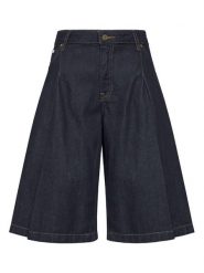 Guess Jeans Bermudy W6GDY5 D7971 Granatowy Bermuda Fit. Niebieskie szorty damskie Guess Jeans, z aplikacjami, z bawełny. Za 349.99 zł.