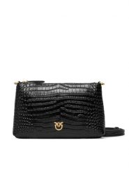 PINKO Torebka Flat Horizontal Mini AI 25-26 104277 A2OH Czarny. Czarne torebki do ręki damskie Pinko, bez wzorów, ze skóry, bez dodatków. Za 879.99 zł.