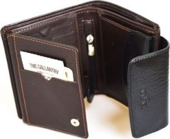 TMC TMC damski 248 brązowy/czarny. Brązowe portfele damskie TMC, bez wzorów. Za 70.97 zł.