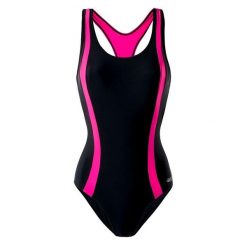 Damski Jednoczęściowy Kostium Kąpielowy Asma. Czarne bikini damskie AQUAWAVE, m, bez wzorów, na fitness i siłownię. Za 175.99 zł.