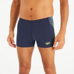 Second Life - Bokserki pływackie męskie Speedo Logo True - Stan Doskonały. Niebieskie kąpielówki męskie Speedo, m, bez wzorów, z materiału, do pływania. Za 62.99 zł.