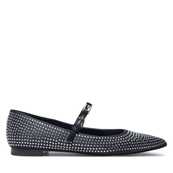 Baleriny Guess. Czarne baleriny damskie Guess, z aplikacjami, bez obcasa. Za 372.99 zł.