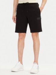 EA7 Emporio Armani Szorty sportowe 7M000095 AF12116 UC001 Czarny Regular Fit. Czarne krótkie spodenki sportowe męskie EA7 Emporio Armani, m, bez wzorów, z bawełny. Za 429.99 zł.