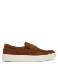 Tommy Hilfiger Półbuty Modern Light Hybrid Suede Loafer FM0FM05786 Brązowy. Brązowe półbuty na co dzień męskie Tommy Hilfiger, ze skóry, bez zapięcia. Za 529.99 zł.