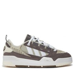 Sneakersy adidas. Brązowe trampki i tenisówki chłopięce Adidas, bez wzorów, bez zapięcia. Za 279.99 zł.
