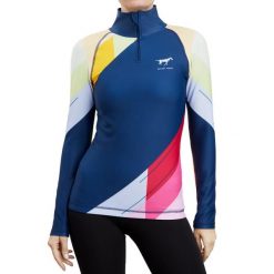 Bluza jeździecka GALOP WEAR Crazy Colors. Brązowe bluzy damskie GALOP WEAR, l, bez wzorów, z lycry, bez kaptura. Za 379.00 zł.