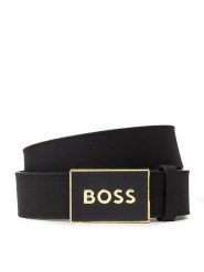 Boss Pasek Męski Icon-S1 50471333 Czarny. Czarne paski damskie Boss, bez wzorów, ze skóry. Za 299.99 zł.