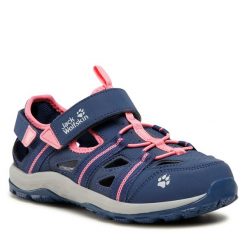 Sandały Jack Wolfskin. Niebieskie sandały dziewczęce Jack Wolfskin, bez zapięcia. Za 189.99 zł.