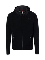 HUGO bluza z kapturem Mężczyźni Sztuczne włókno czarny, S. Czarne bluzy męskie Hugo, m, bez wzorów, z włókna, z kapturem. Za 1,349.95 zł.