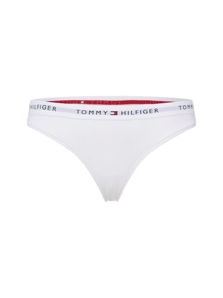 Tommy Hilfiger Stringi Kobiety Dżersej biały, LG. Białe stringi damskie Tommy Hilfiger, bez wzorów, z dżerseju. Za 59.95 zł.