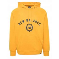 Bluza na co dzień męska NEW BALANCE z kapturem. Żółte bluzy męskie New Balance, m, bez wzorów, z kapturem. Za 272.99 zł.