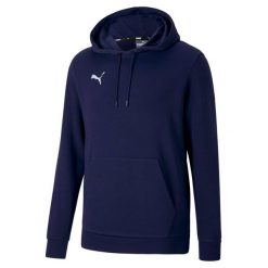 Bluza Puma Teamgoal 23 Causals Hoody 06 Dorosłych. Niebieskie bluzy męskie Puma, s, bez wzorów, z bawełny, z kapturem, na fitness i siłownię. Za 180.99 zł.